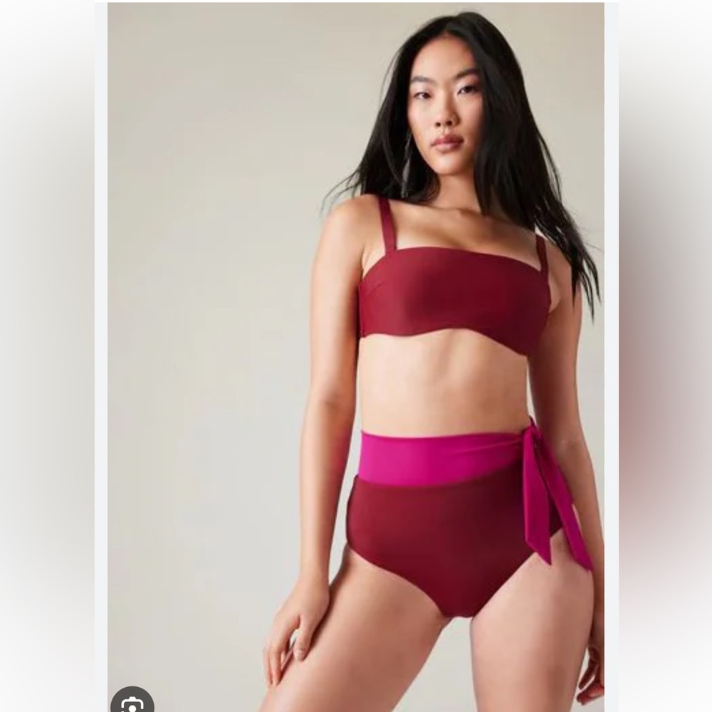 Athleta Alicia Keys Daybreak Bandeau Bikini Top // Coffeeberry
